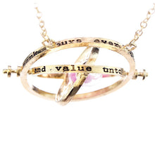 Load image into Gallery viewer, Rotating Time Turner Necklace
